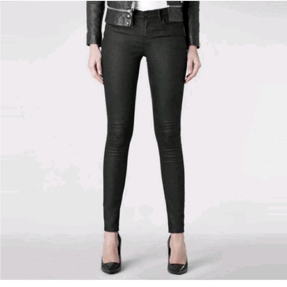 All Saints SpitalFields Verne Ashby Black Skinny Jeans Pants Sz 31